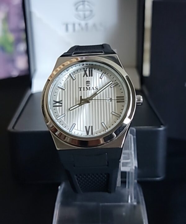 Timas Classic Watch with Date Display and Black Strap - Image 3