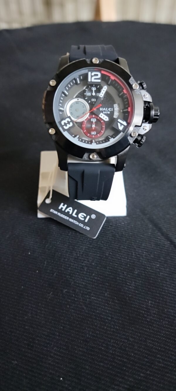 HALEI Stylish Analog Men's Watch with 3 Different Design - Image 2